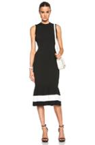 Victoria Beckham Crewneck Dress In Black