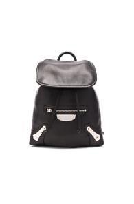 Balenciaga Metal Plate Traveler Backpack In Black
