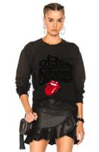 Madeworn Rolling Stones Chenille Patch Sweatshirt In Black