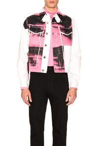 Calvin Klein 205w39nyc Archive Trucker Jacket In White