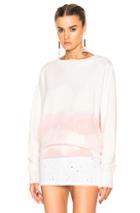 Faith Connexion Spray Raglan Sweatshirt In Ombre & Tie Dye,pink