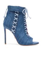 Oscar Tiye Denim Sami T Booties In Blue