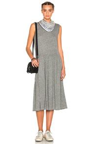 The Great Ruffle Dress In Gray