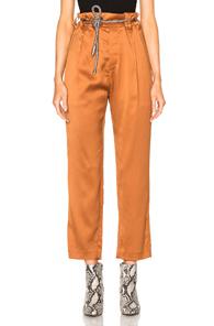 Ann Demeulemeester Trousers In Orange,brown