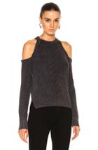 Rag & Bone/jean Dana Cold Shoulder Sweater In Gray