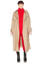 Vetements Oversized Trench In Neutrals