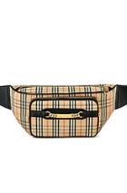Burberry Joey Check Fanny Pack In Neutral,plaid