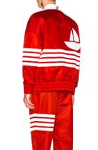 Thom Browne Oversized Bomber Jacket In Red,white
