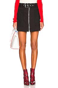 Proenza Schouler Pswl Belted Utility Skirt In Ecru In Black