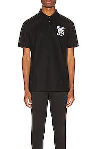 Burberry Warren Polo In Black