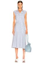 Veronica Beard Celeste Dress In Blue,stripes,white