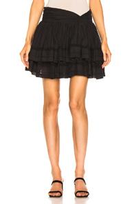 Sea Aster Mini Skirt In Black