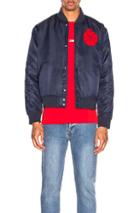 Aime Leon Dore Satin Team Jacket In Blue