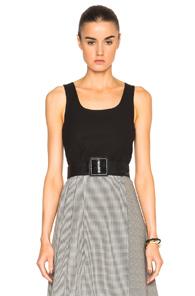 Isa Arfen Cropped Vest Top In Black