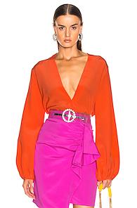 Silvia Tcherassi Australia Blouse In Orange