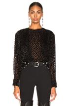 Isabel Marant Midway Top In Black,polka Dots