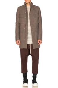 Rick Owens Field Jacket In Brown