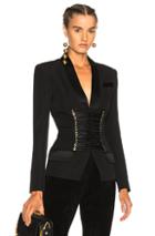 Balmain Corset Blazer In Black