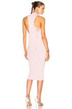 Cushnie Et Ochs Deep Racer Lace Up Dress In Pink