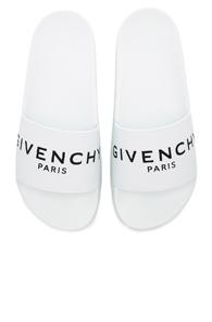 Givenchy Polyurethane Slide Sandals In White