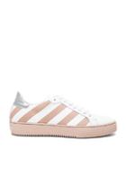 Off-white Classic Diagonals Leather Sneakers In Neutrals,white,stripes