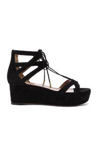 Aquazzura Beverly Hills Flatform In Black