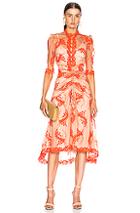 Alice Mccall Honeymoon Midi Dress In Floral,neutral,orange