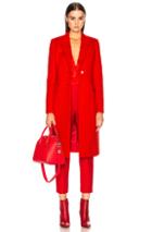 Givenchy Two Button Overcoat In Red