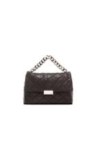 Stella Mccartney Quilted Chain Shoulder Bag In Black