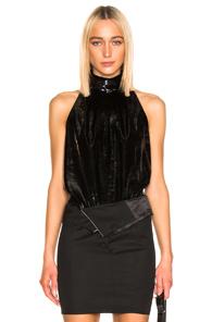Rta Yvette Sequin Blouse In Black
