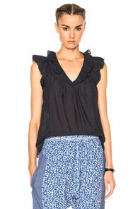 Ulla Johnson Adeline Top In Blue