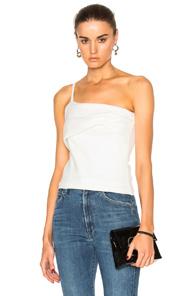 Michelle Mason Asymmetric Top In White