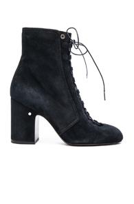 Laurence Dacade Suede Milly Booties In Blue