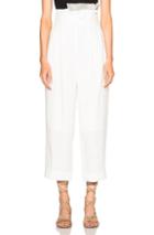 Tibi Paper Bag Pants In White