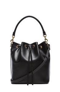 Saint Laurent Medium Bucket Bag In Black