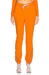 Cotton Citizen Milan Zip Jogger In Orange