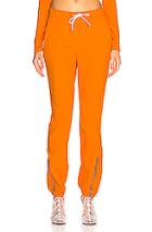 Cotton Citizen Milan Zip Jogger In Orange