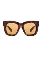 Acne Studios Library Sunglasses In Brown,animal Print