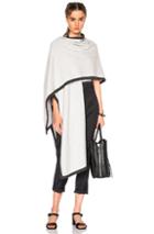Jenni Kayne Cashmere Binding Poncho In Gray