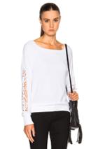 Pam & Gela Shoulder Detail Sweatshirt In White