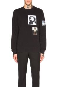 Givenchy Patch Graphic Pullover Sweatshirt In Black