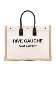 Saint Laurent Noe Tote Bag In Neutral,white