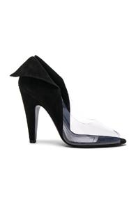 Calvin Klein 205w39nyc Suede & Vinyl Kahlo Heels In Black