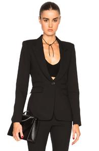 Smythe Peaked Label Blazer In Black