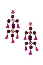 Mercedes Salazar Narar Doble Earrings In Pink,purple