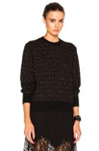 Givenchy Logo Printed Sweater In Black,abstract