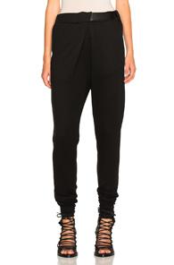 Ann Demeulemeester Fleece Trousers In Black
