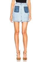 Rag & Bone/jean Mini Santa Cruz Skirt In Blue