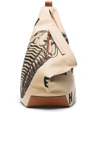 Loewe Fossil Print Anton Backpack In Neutrals