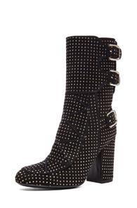 Laurence Dacade Merli Studded Boot In Black,metallics